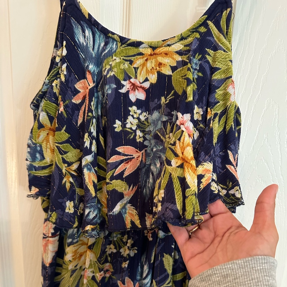 Hawaiian boutique floral print high-low dress - Picture 2 of 7